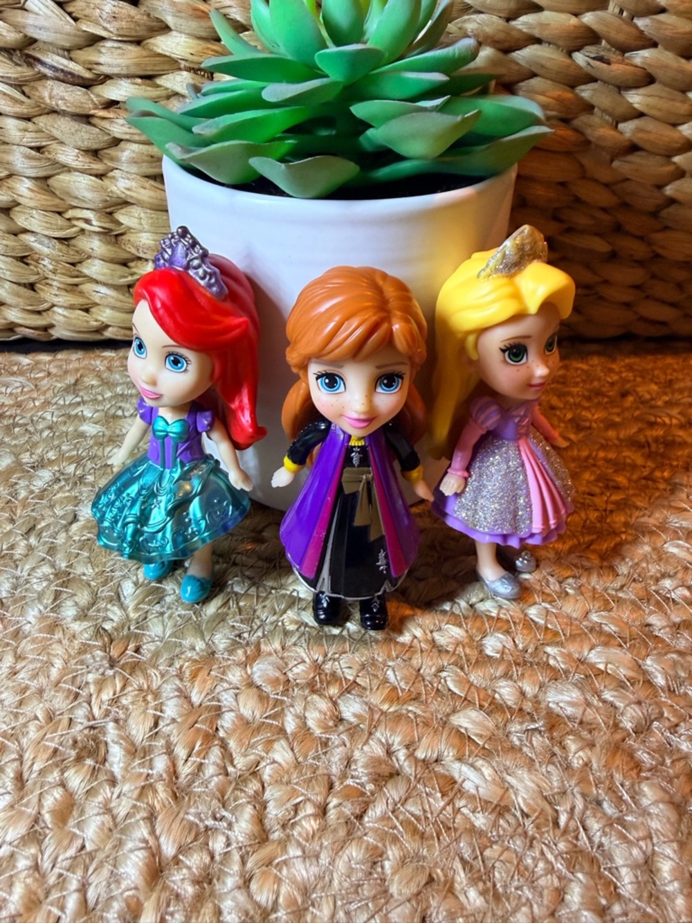 Disney Mini Princess Trio - Ariel, Anna, and Rapunzel